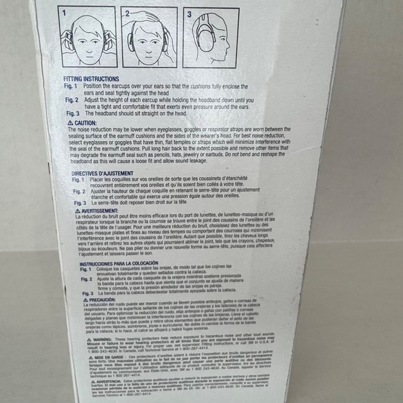 3M X 4A Hearing Protection/Black & Lime Green Earmuffs/Noise Reduction Rate 27dB - Picture 6 of 8